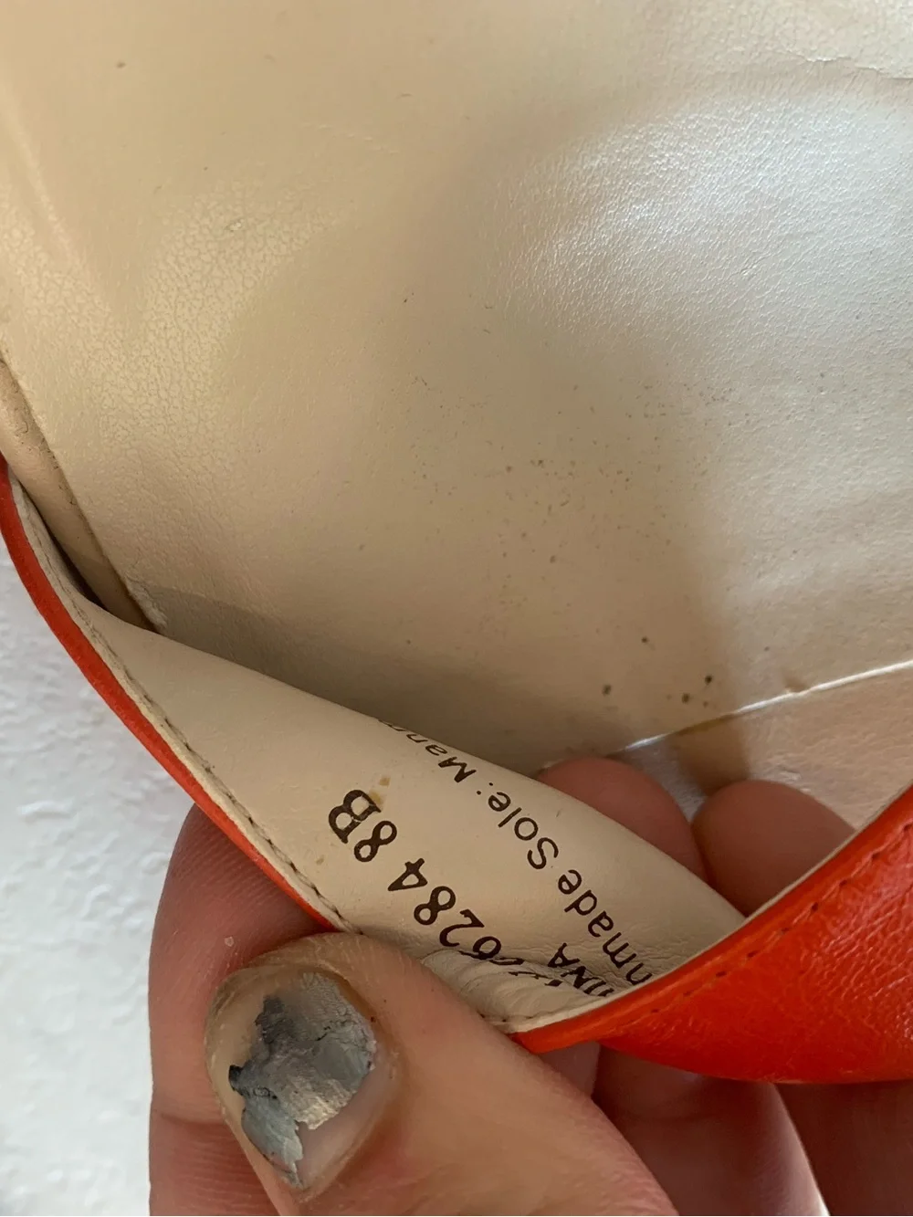 Cole Haan Coral Orange Ankle-Strap Heels